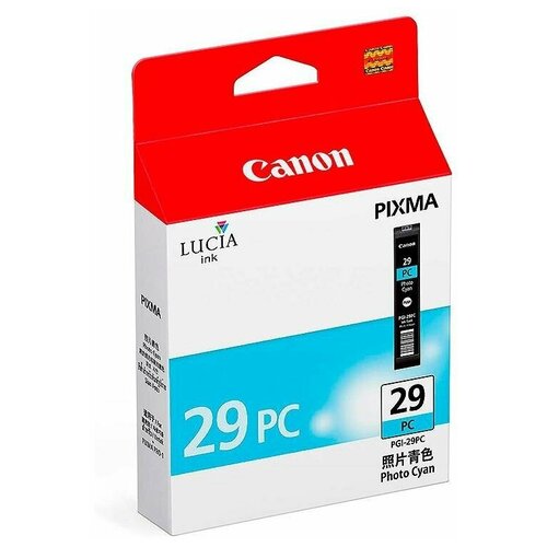 Картридж Canon PGI-29PC (4876B001), 1375 стр, фото голубой