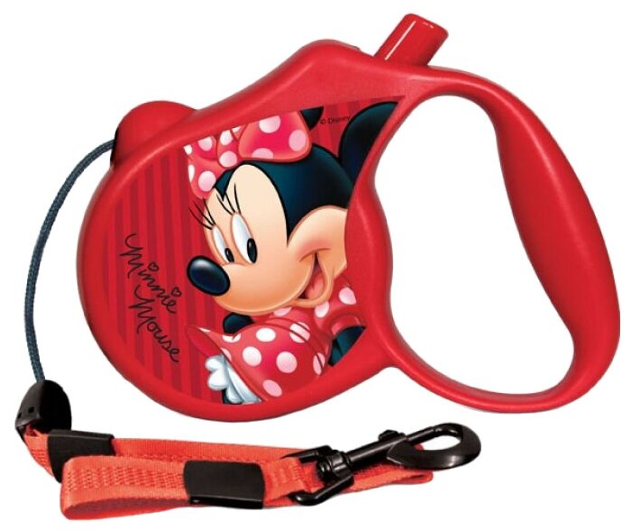 Поводок-рулетка для собак Triol Disney Minnie (M) 5 м красный - фотография № 1
