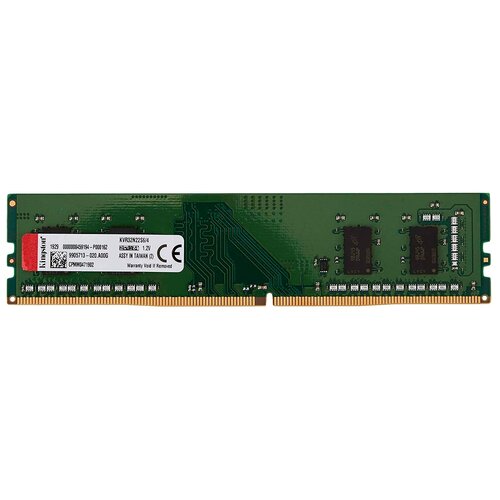 Оперативная память Kingston DIMM 4GB 3200MHz DDR4 Non-ECC CL22 SR x16 (KVR32N22S6/4)