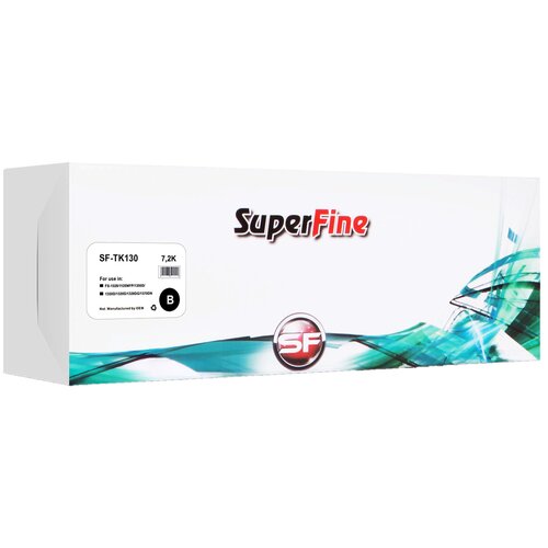 Картридж SuperFine SF-TK130, 7200 стр, черный картридж kyocera tk130 fs 1300 7 2k compatible b