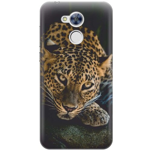фото Cиликоновый чехол на honor 6a / хонор 6а с принтом "загадочный леопард" gosso