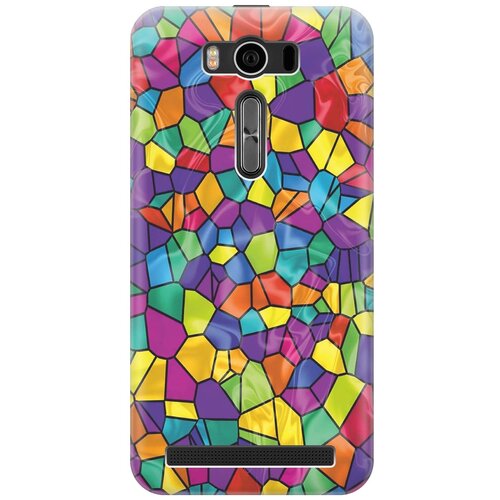 фото Cиликоновый чехол на asus zenfone 2 lazer (ze500kl) / асус зенфон 2 лазер (зе500кл) с принтом "яркая мозаика" gosso