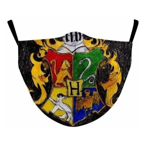 Маска тканевая "Hogwarts" Факультеты Гарри Поттер.