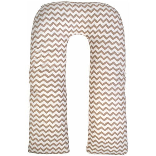 фото Наволочка к подушке для беременных amarobaby u-образная 340х35 (зигзаг кофе)
