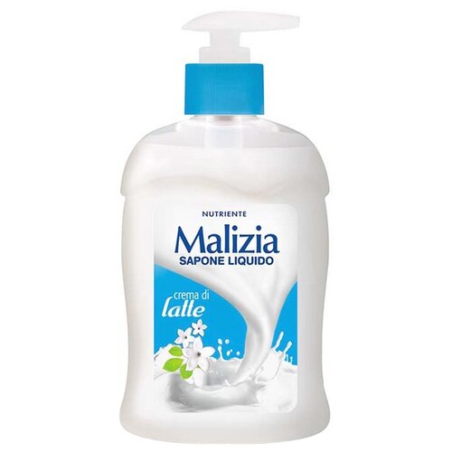 Malizia Мыло жидкое Liquid Soap Crema Di Latte, 300 мл мыло жидкое dettol увлажнение с алое вера и молочными протеинами 250 мл