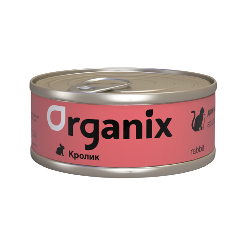 Влажный корм для кошек ORGANIX с кроликом 100 г