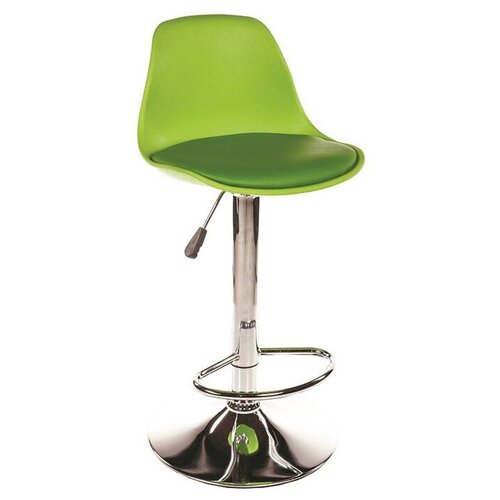 фото Стул woodville soft, металл/искусственная кожа, цвет: зеленый