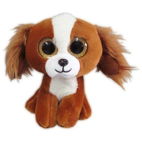 Мягкая игрушка ABtoys Собачка коричневая, 15 см, разноцветный мягкая игрушка abtoys металлик собака фр бульдог серебристый 15 см m2125