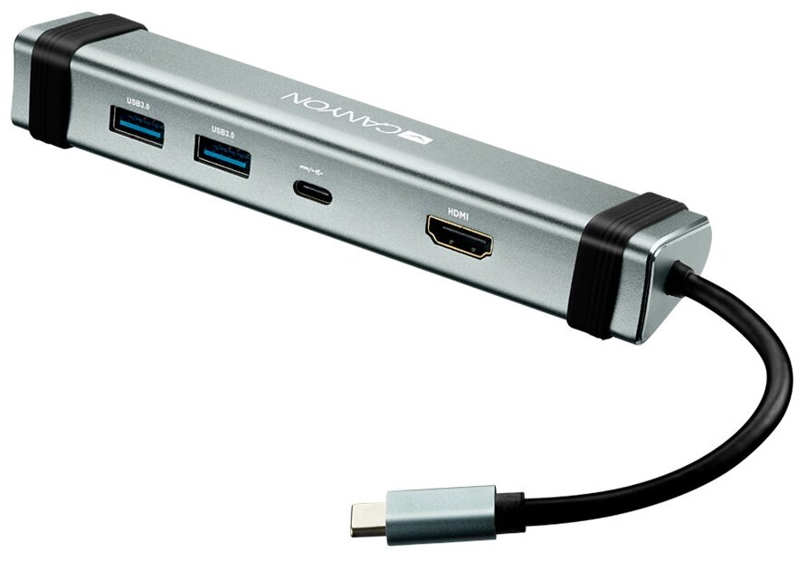 Док-станция Canyon DS-3 Multiport Docking Station with 4 ports:1*Type C male+1*Type C female+2*USB3.