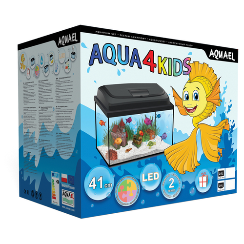 фото Аквариумный набор aquael aqua4kids 40 прямой 41х27х33 см (25 л)