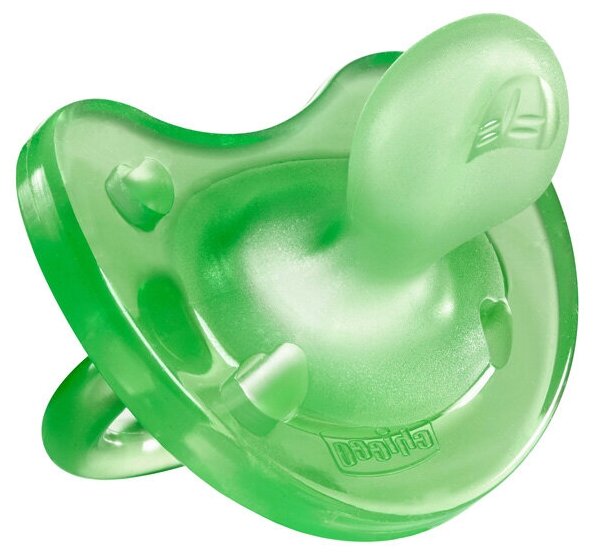 Chicco Пустышка силиконовая Physio Soft с 12 месяцев - 1 шт (зеленая)