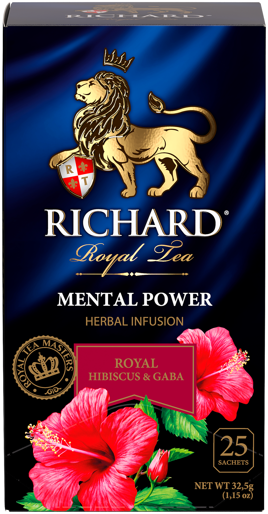Чайный напиток фруктово-травяной Richard "Royal Hibiscus & GABA. Mental Power" 25 сашет