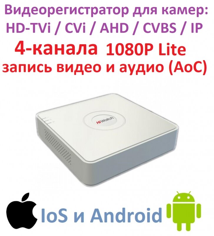 Видеорегистратор HiWatch DS-H104G