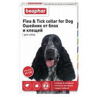 Beaphar ошейник от блох и клещей Flea & Tick для собак и кошек, 65 см, красный 1 шт. в уп.