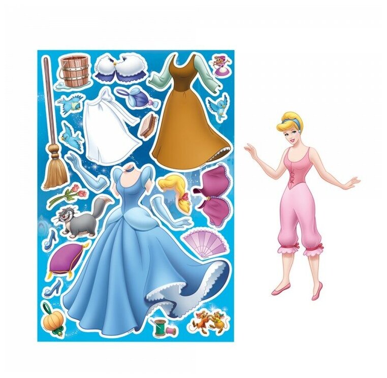 Магнитная игра ND Play "Принцесса Disney", Золушка, с маркировкой (291394)