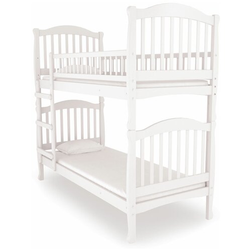 фото Двухъярусная кровать детская nuovita altezza due, каркас: массив дерева, цвет: bianco