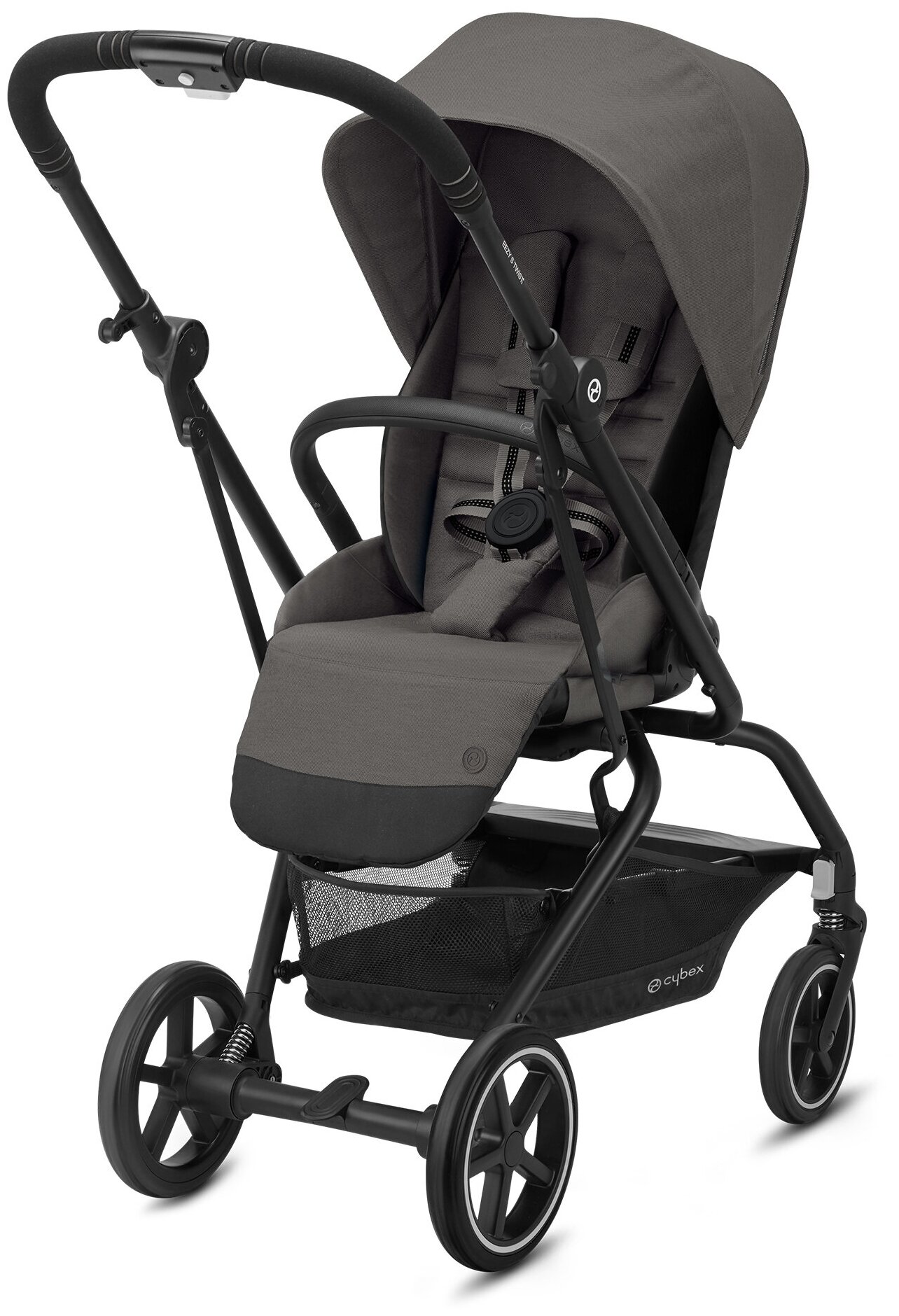 Прогулочная коляска Cybex Eezy S Twist +2 (с дождевиком и бампером) soho Grey,