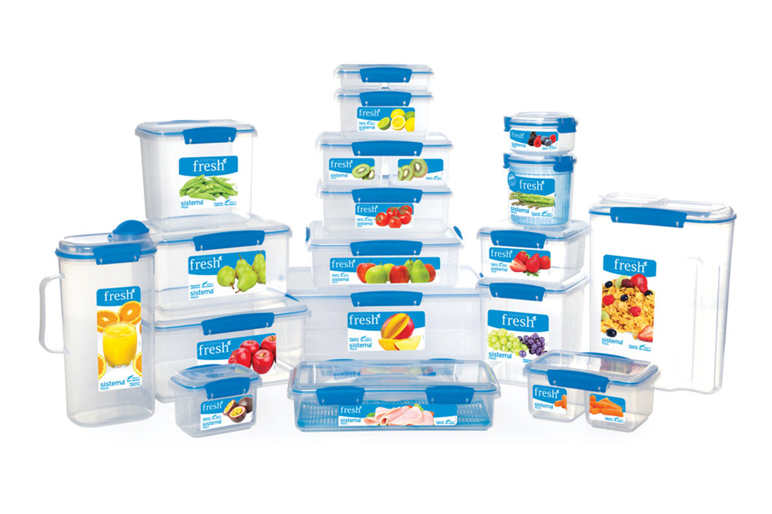 Sistema Набор контейнеров для сэндвичей Fresh 921643, 15.5x15 см, синий - фотография № 5