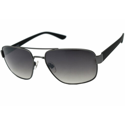 Солнцезащитные очки Megapolis, авиаторы, градиентные, с защитой от УФ, для мужчин, серый