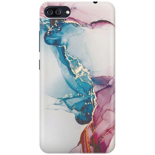 фото Cиликоновый чехол сине-розовый мрамор на asus zenfone 4 max (zc554kl) / асус зенфон 4 макс (зц554кл) re:pa