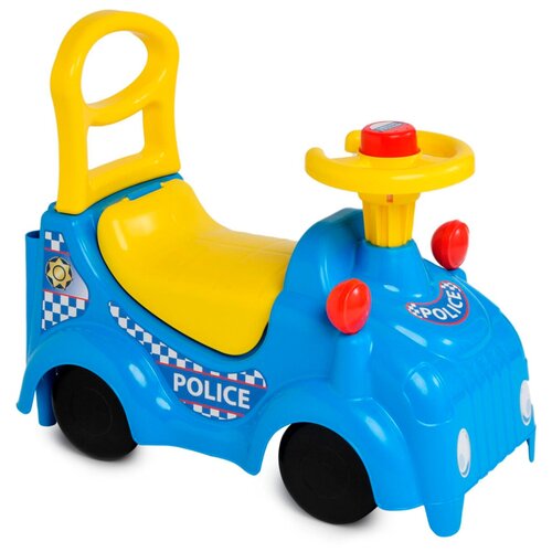 игрушка zebratoys каталка шар 19 0003 Каталка-толокар ZEBRATOYS Полиция (15-5486), синий