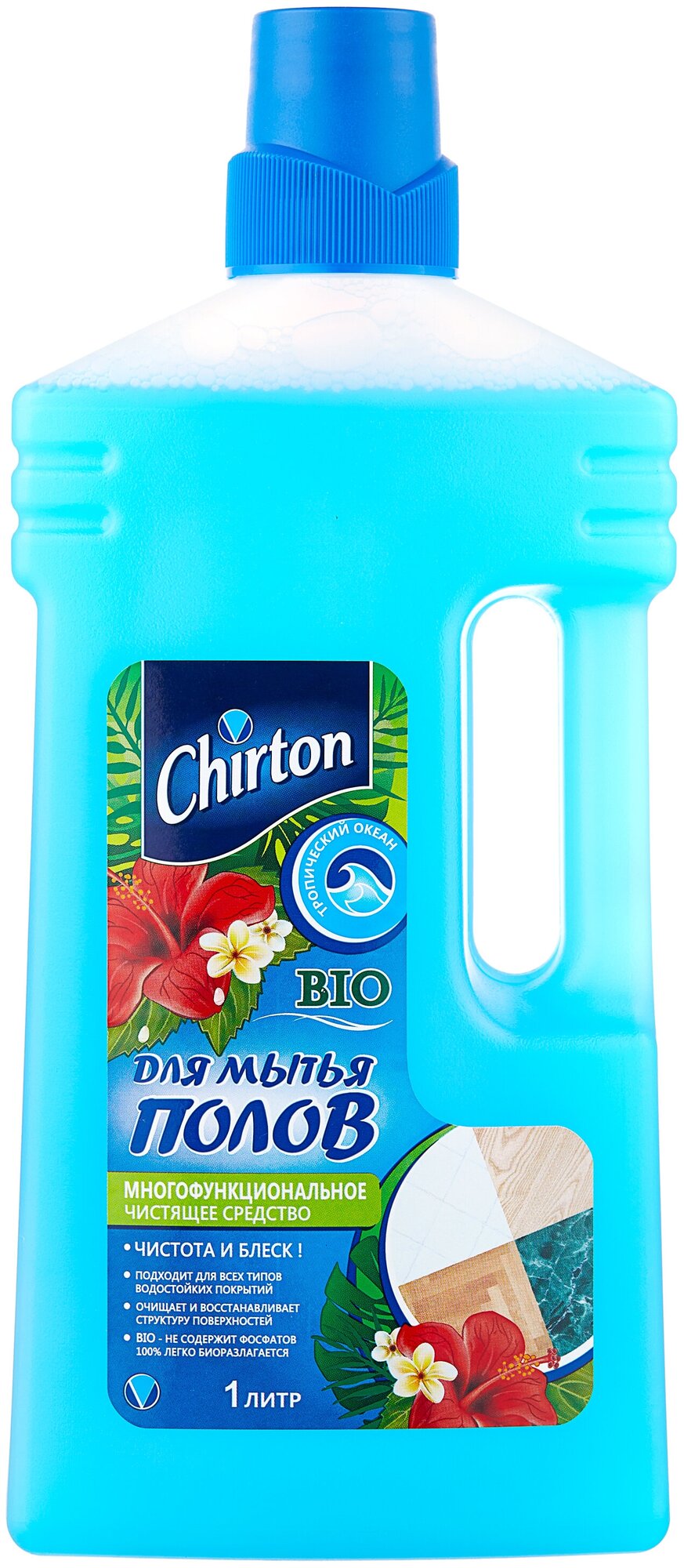 Чистящее средство (жидкость) для мытья полов Чиртон Тропический Океан 1000мл.