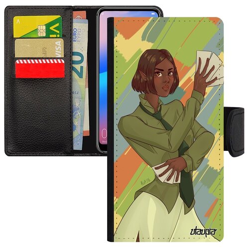 фото Чехол-книжка для мобильного samsung galaxy a10, "фокусник" карты галстук utaupia