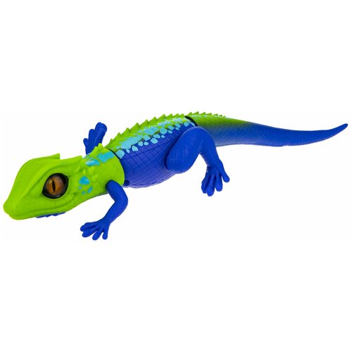 Робот ROBO ALIVE Затаившаяся ящерица, зеленый/синий интерактивная игрушка ящерица e6119eu4