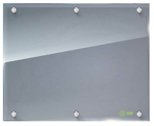 Доска стеклянная маркерная cactus CS-GBD-90x120-TR 90х120 см, прозрачный
