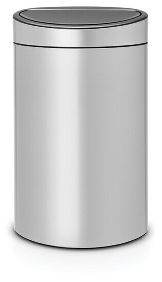 Бак мусорный 40л матовый Brabantia touch bin 114809 - фото №1