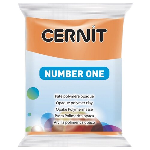 Пластика полимерная запекаемая 'Cernit № 1' 56-62 гр. CE0900056 (752 оранжевый)