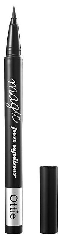 Ottie Подводка-фломастер для глаз Magic Pen Eyeliner, оттенок черный