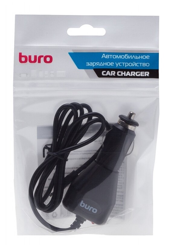 Автомобильное зарядное устройство BURO XCJ-048-EM-2A, microUSB, 2A, черный - фото №2