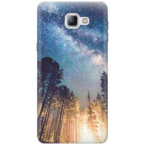 фото Cиликоновый чехол на samsung galaxy a9 / самсунг а9 с принтом "млечный путь" gosso