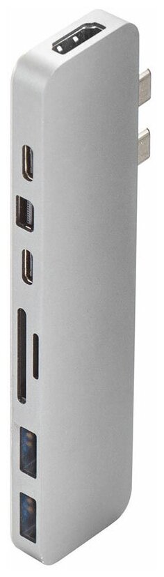 Hyper HyperDrive PRO 8-in-2 Hub for USB-C MacBook Pro/Air - Silver