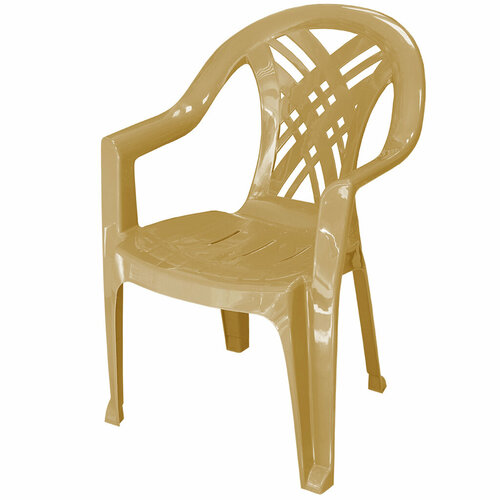 Кресло пластиковое 60х66х84 см, бежевое, Стандарт Пластик Групп ikea торпарё легкое кресло для дома сада