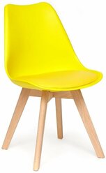 Комплект стульев Secret de Maison Tolix-Eames Tulip (73), дерево, 4 шт., цвет: желтый