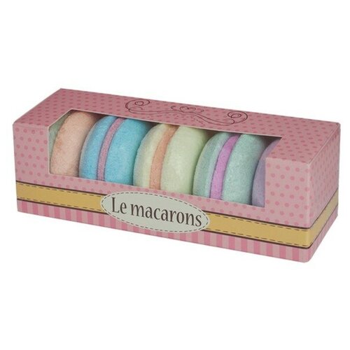 Набор шипучей соли Le macaronc, 250 г ( 5 шт * 50 г)