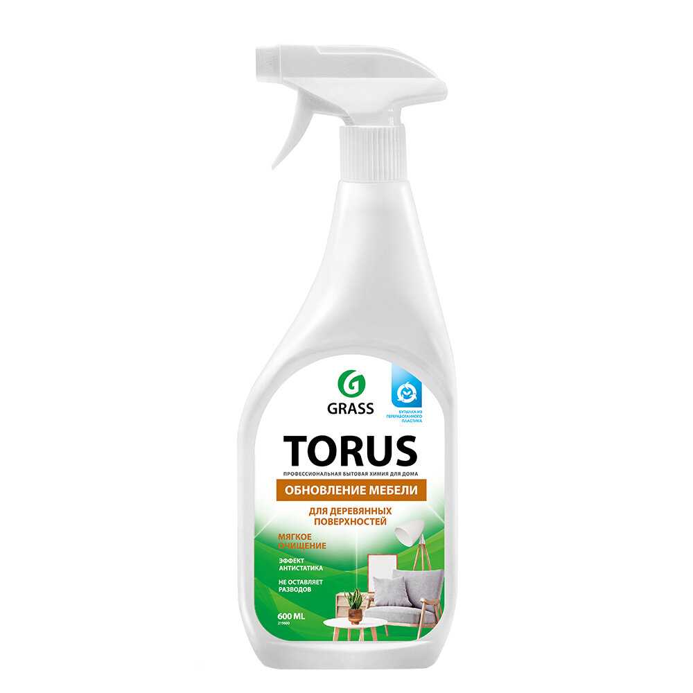 Очиститель-полироль для мебели "GRASS" Torus 0,6 - фотография № 8
