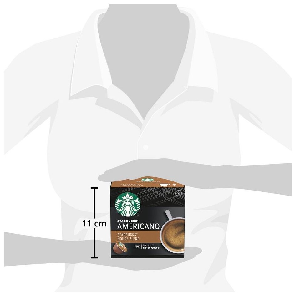 Кофе в капсулах Starbucks House Blend Americano для Nescafe Dolce Gusto, 12 кап. в уп., 3 уп. (36 капсул) - фотография № 8