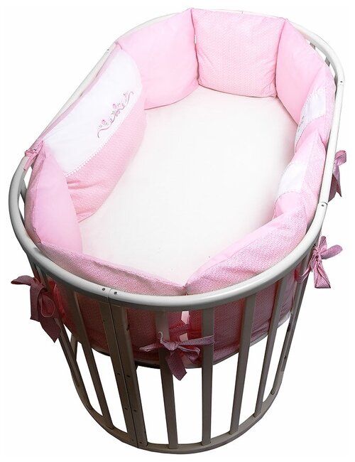 Сонный Гномик бортики-подушки Прованс розовый