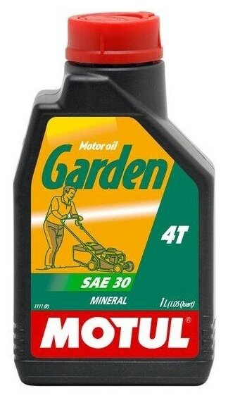 Моторное масло Motul Garden 4T SAE 30, минеральное, 1л (102787)