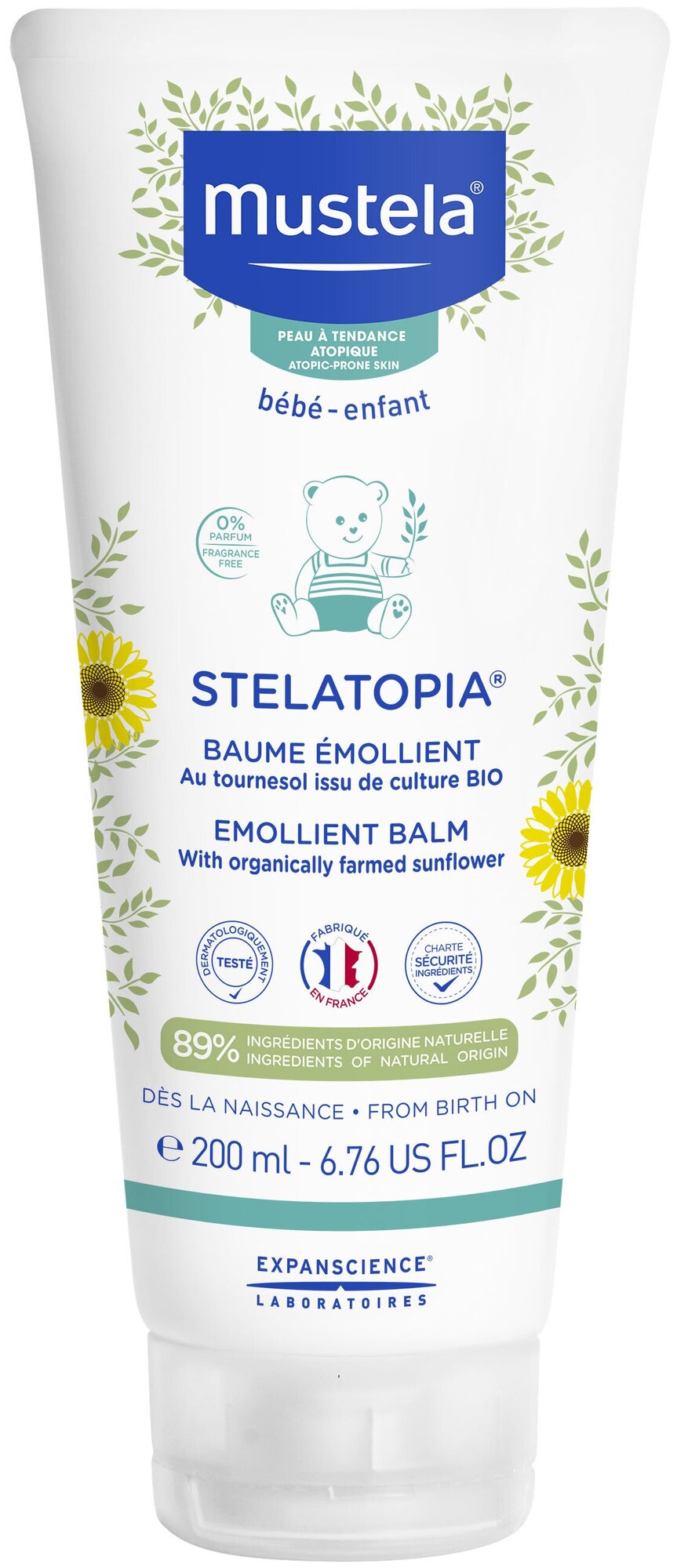 Mustela Бальзам-Эмолент для детей STELATOPIA, 200 мл, Mustela