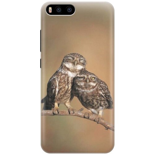 фото Cиликоновый чехол на xiaomi mi 6 / сяоми ми 6 с принтом "пара совушек" gosso