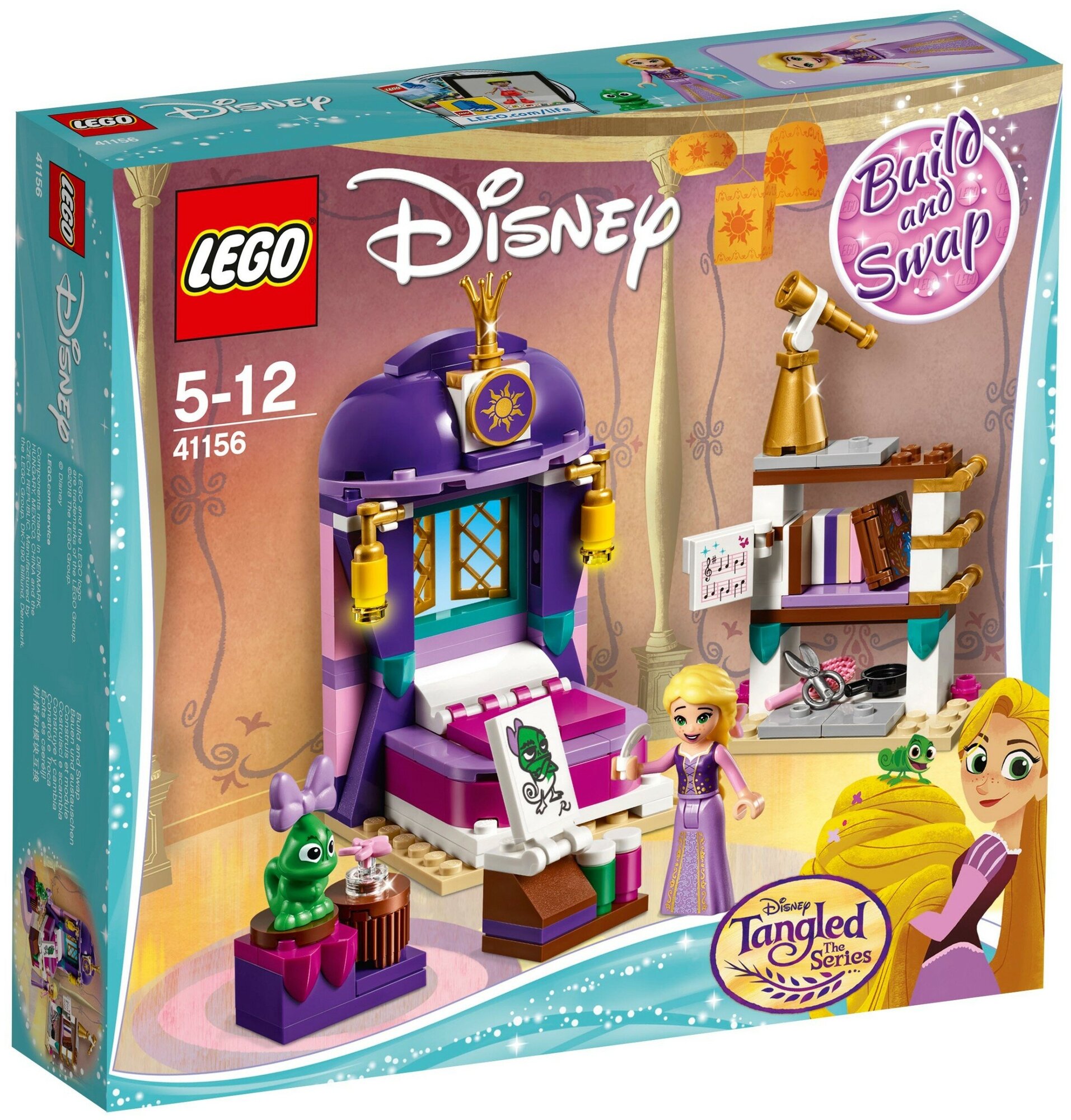Конструктор LEGO Disney Princess 41156 Спальня Рапунцель в замке
