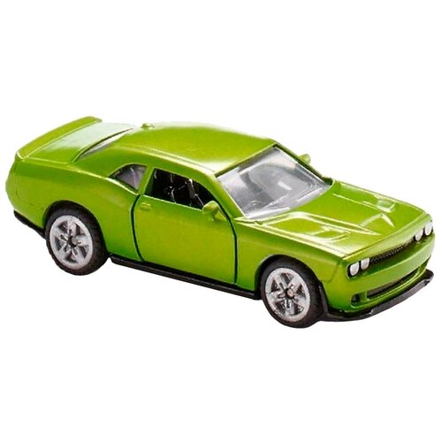 Легковой автомобиль Siku Dodge Challenger SRT Hellcat (1408) 1:64, 7.6 см, зеленый