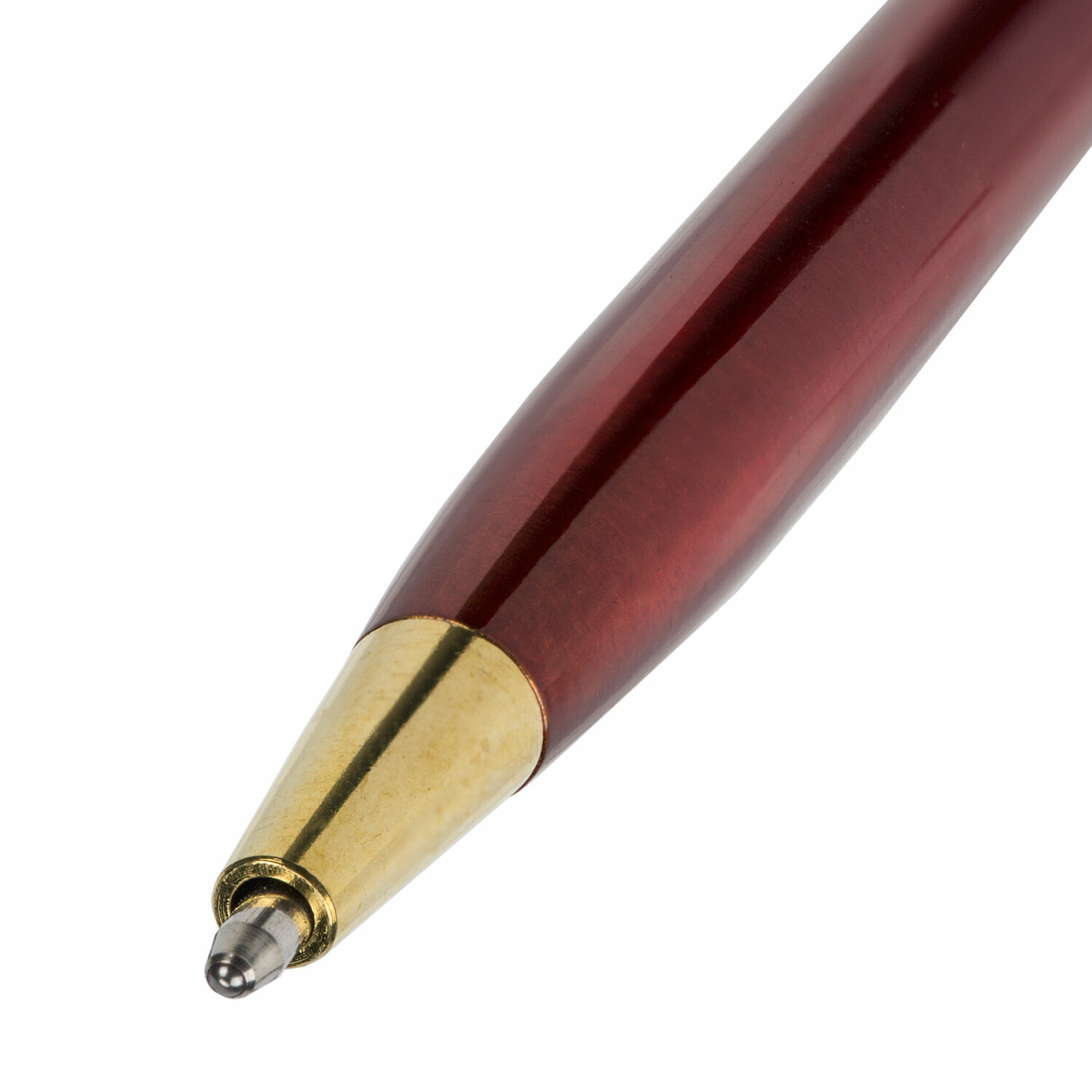 Ручка шариковая Brauberg Slim Burgundy подарочная синяя 0.7мм - фото №7