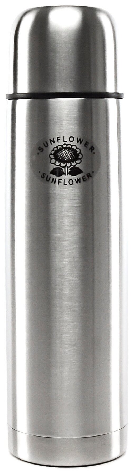 Классический термос Sunflower SVL-1000, 1 л, серебристый