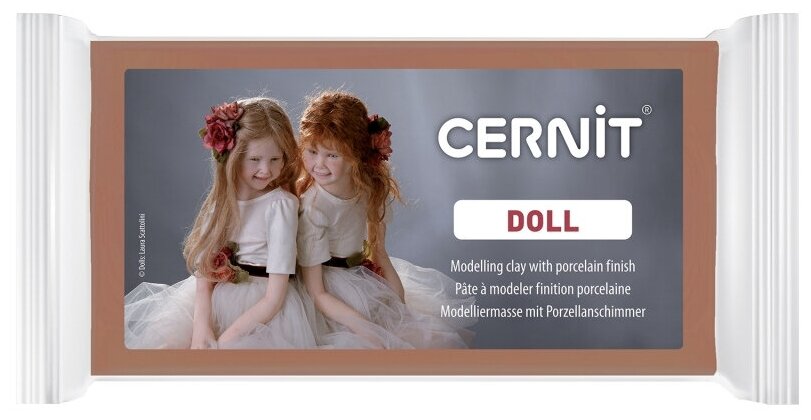 Полимерная глина CERNIT DOLL 500г, карамель 807