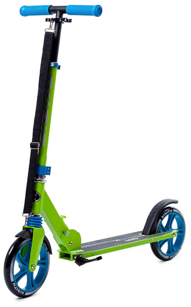 Детский 2-колесный городской самокат BiBiTu Sigma, зеленый